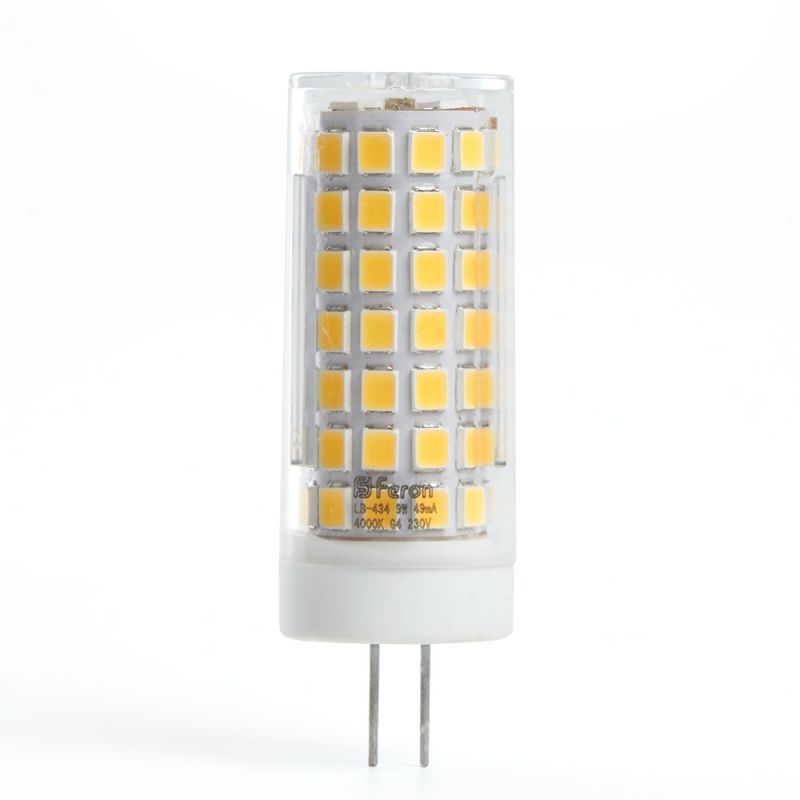 Лампа светодиодная Feron 9W 230V G4 6400K JCD, LB-434 38145