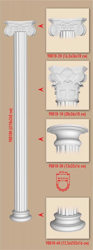 Полуоснование Decomaster 90018-4H (320*160*125мм) фото 2