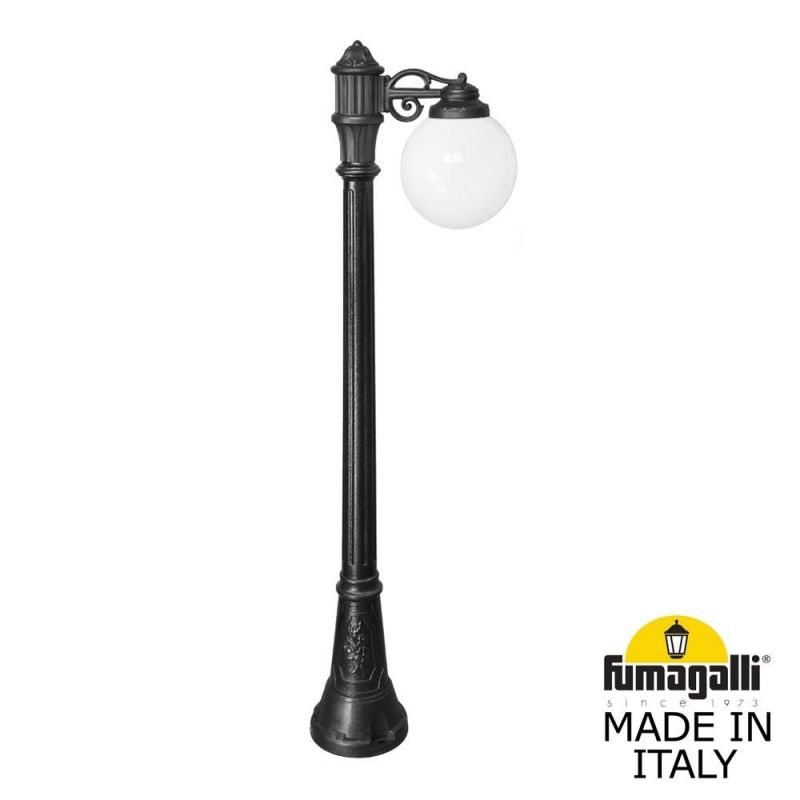 Садово-парковый фонарь Fumagalli GLOBE 250 черный, бежевый G25.158.S10.AYF1R фото 1