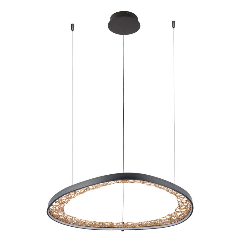 Светильник подвесной Arte Lamp Cinta LED (белый) A1847SP-46BK фото 1