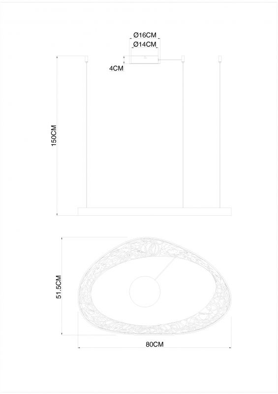 Светильник подвесной Arte Lamp Cinta LED (белый) A1847SP-46BK фото 2