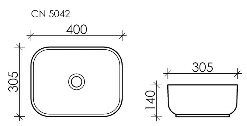 Умывальник-чаша Ceramica Nova Element CN5042 40 см фото 7