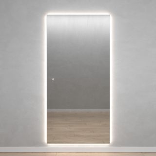 Зеркало безрамное с нейтральной подсветкой GENGLASS HALFEO NF LED XL BD-2990694, с сенсорным выключателем