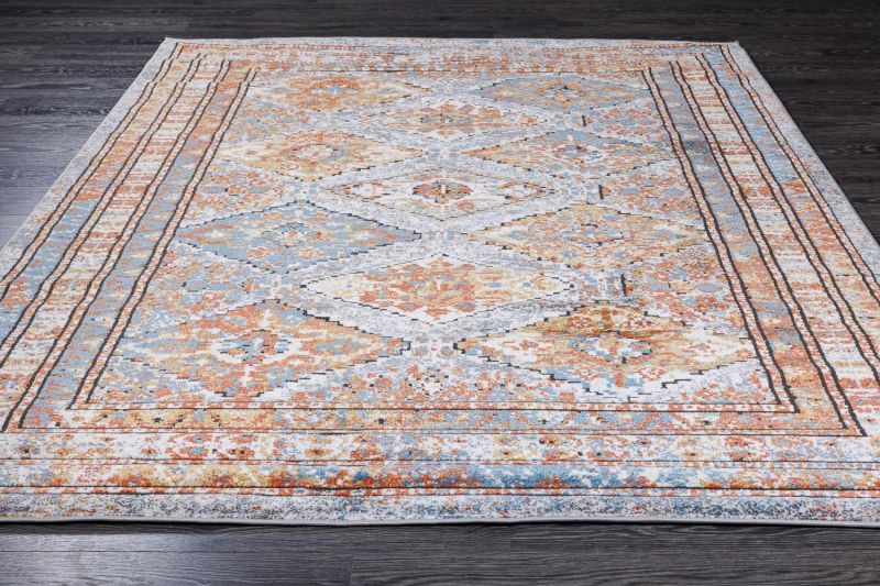 Турецкий ковер из полипропилена Carpet «RITMO» 9788A-GRY-TER 120 x 180 см