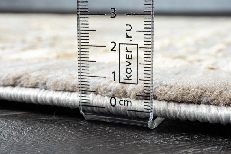 Турецкий ковер из полиэстера Carpet «TROPICANA» 27351A-GLD-LGREY 80 x 150 см фото 6