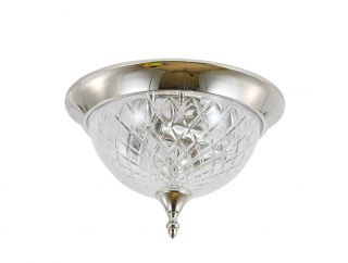 Потолочный светильник Clear glass Newport 6400 E14 60W 6403/PL nickel new