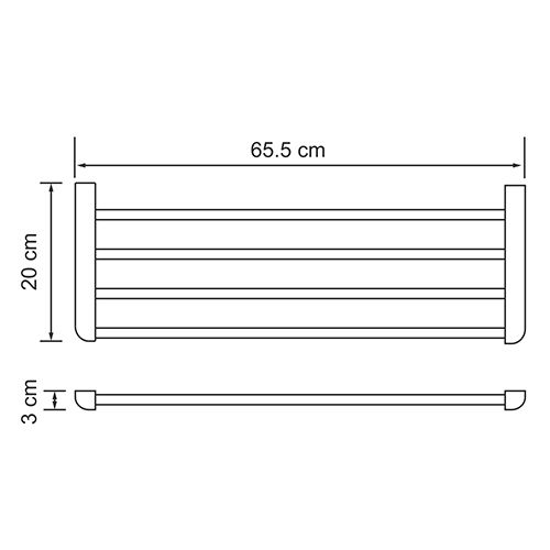 Полка WasserKRAFT Kammel K-8311