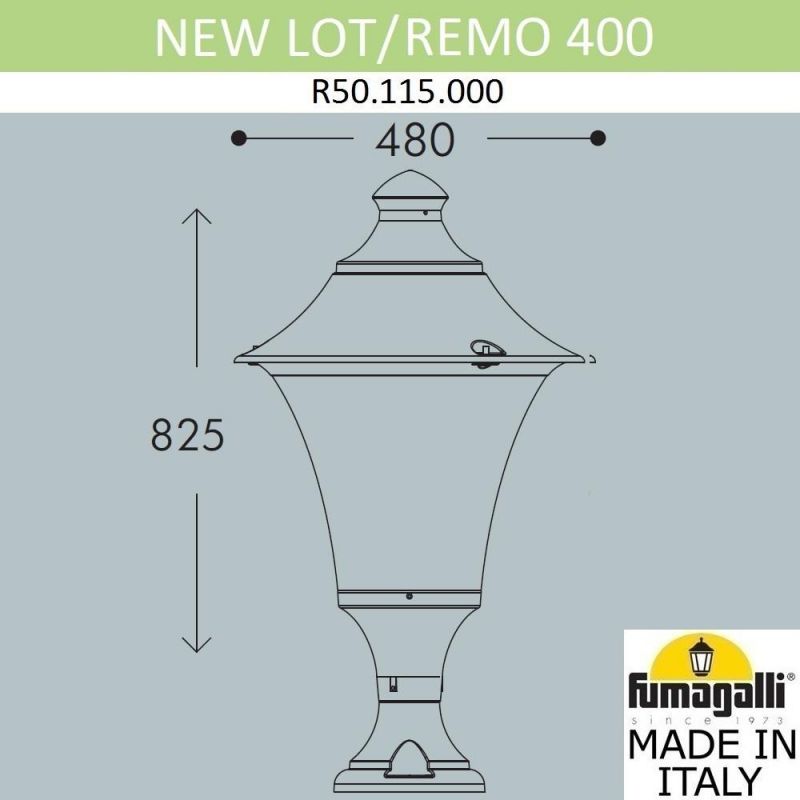 Ландшафтный фонарь FUMAGALLI NEW LOT/REMO черный, бежевый R50.115.000.AYE27 фото 2