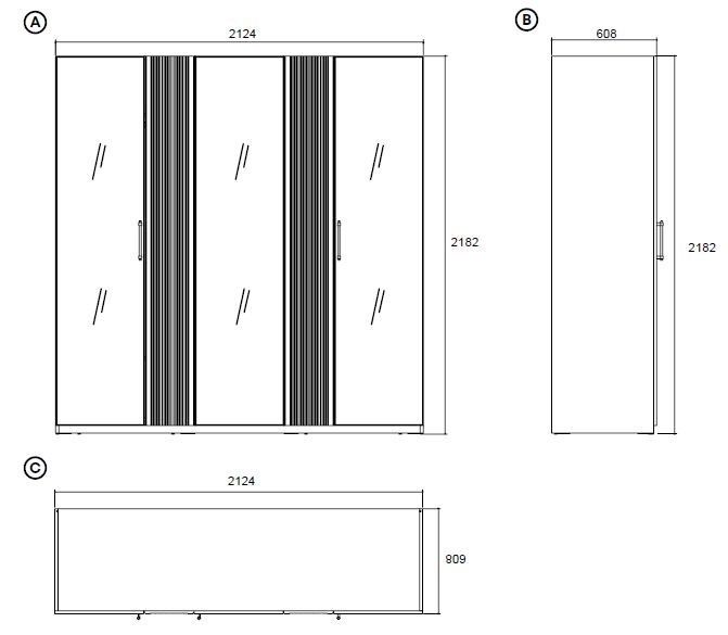 Шкаф Enza Home Astoria BD-1715716