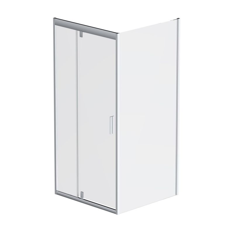 Душевой уголок без поддона AMPM Gem W90G-404-090MT 90х90, профиль хром матовый, стекло прозрачное фото 1