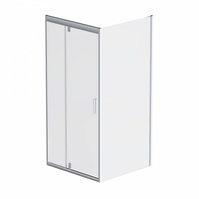 Душевой уголок без поддона AMPM Gem W90G-404-090MT 90х90, профиль хром матовый, стекло прозрачное фото 9