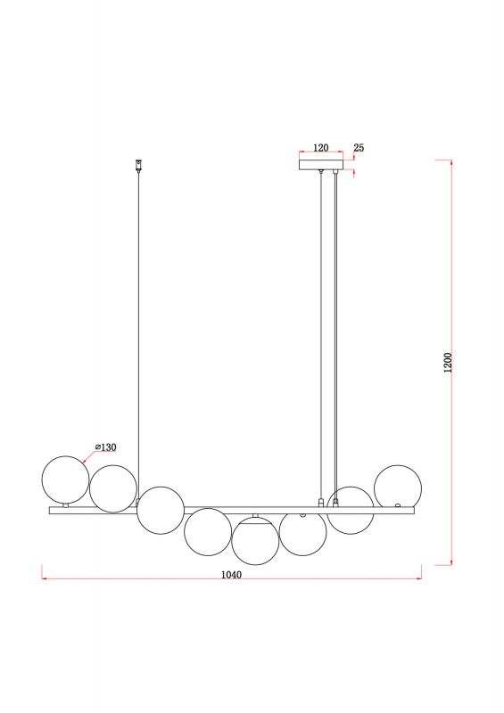 Подвесной светильник Freya Modern Zing FR5199PL-08BS1