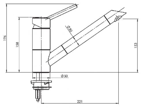 Смеситель Reginox GOYA K715K croma 42347