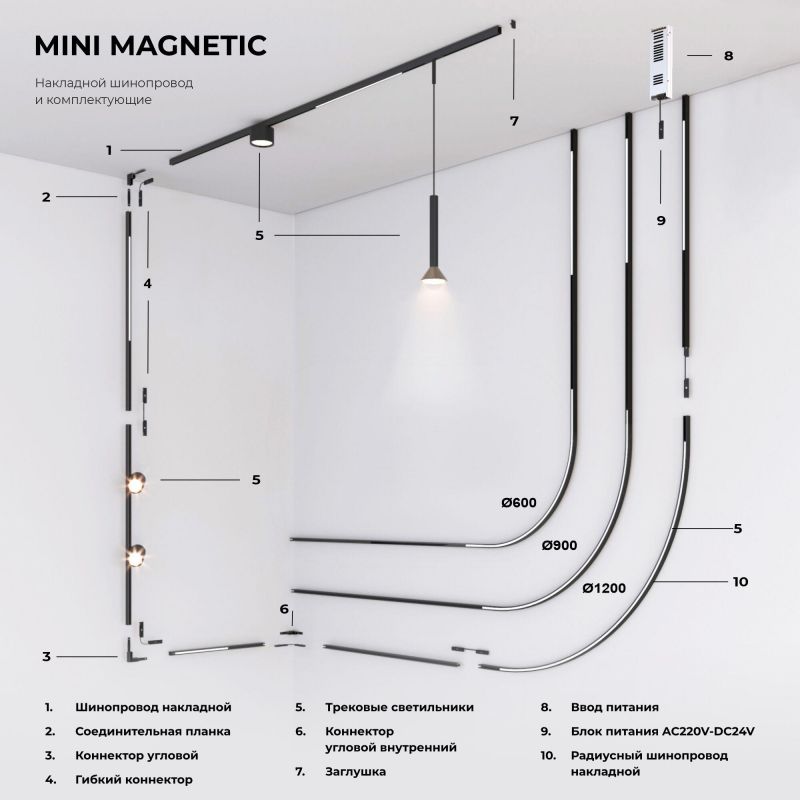 Mini Magnetic Гибкий коннектор (черный) 85173/00 4690389202414