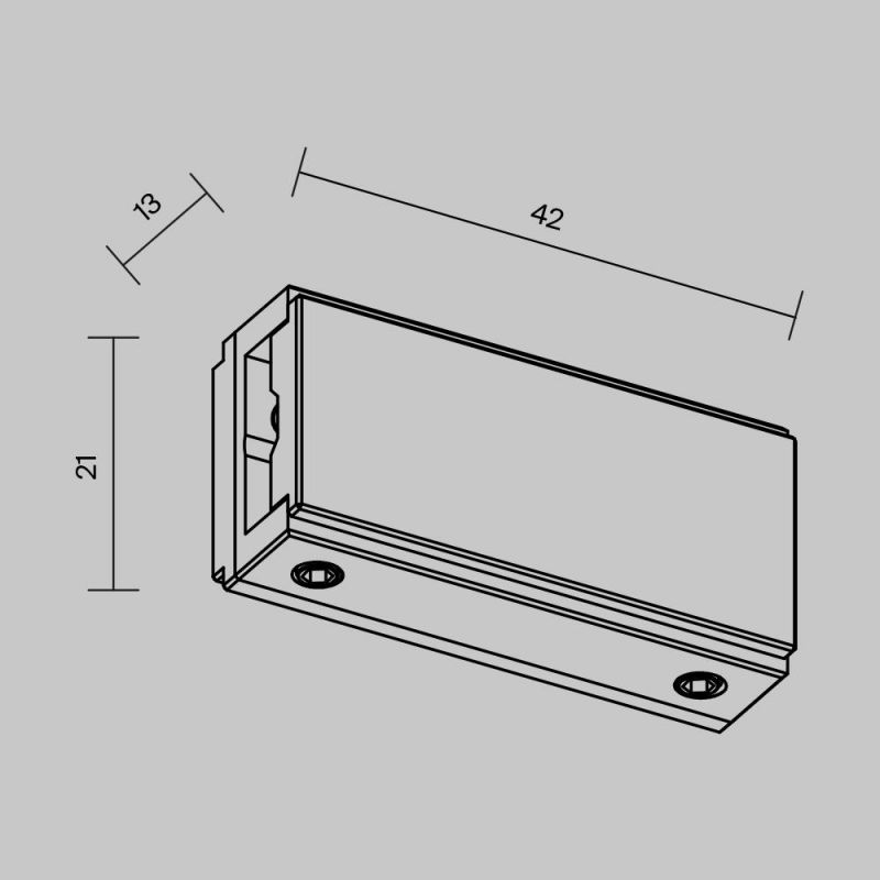 Прямой коннектор питания Maytoni Accessories for tracks Flexity TRA200IPC-11B