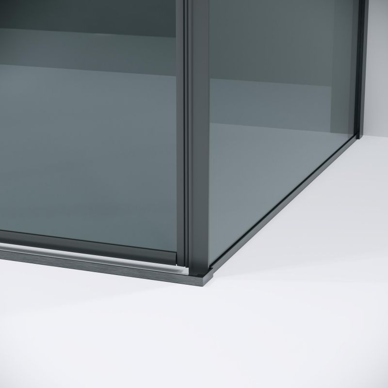 Душевой уголок Grossman Galaxy 120.K33.01.1110.42.10, 110х100 см, профиль графит сатин, стекло тонированное фото 8