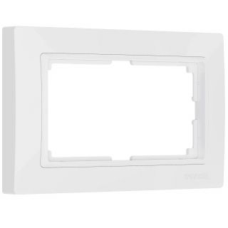 Рамка для двойной розетки (белый, basic) Werkel W0082001