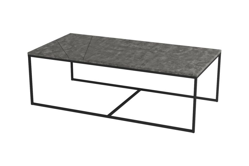 Стол журнальный Калифорния мебель "Геометрика" (серый бетон) BD-2100029