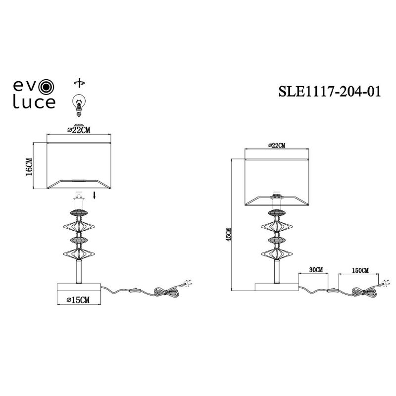 Настольная лампа Evoluce ATTIC SLE1117-204-01 фото 5