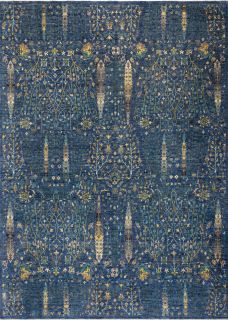 Пакистанский ковер из шерсти Carpet «SHAHI FINE» 23249-BLUE-BLUE 245 x 308 см