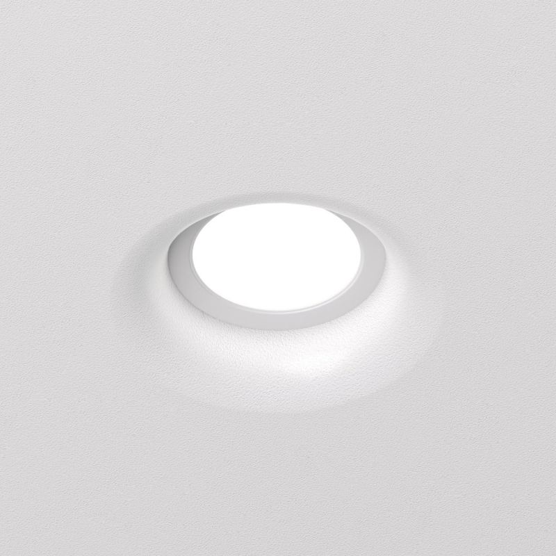 Встраиваемый точечный светильник Denkirs INVIZ IP 20, до 9 Вт, GU10, LED, белый, ABS-пластик DK2080-WH фото 1