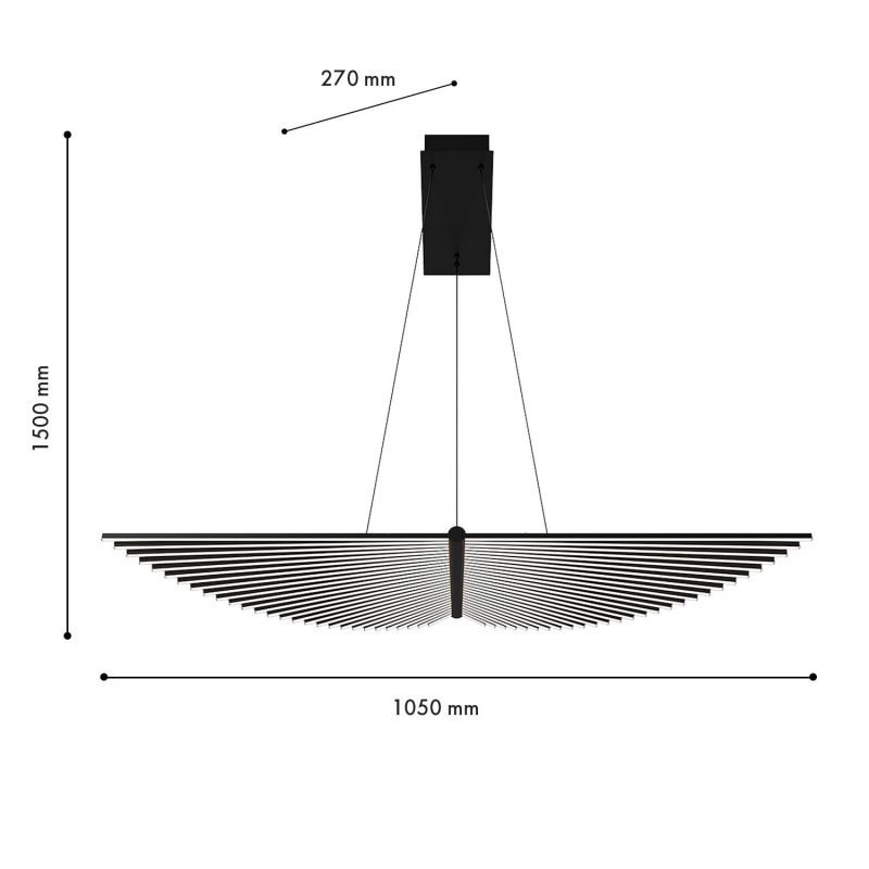 Подвесная люстра Favourite Vingar 60W LED 4000К (белый) 4381-2P фото 2