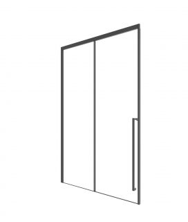 Душевая дверь Timo-S TDSS-120/03C-8R T56R 120 R стекло прозрачное / профиль черный
