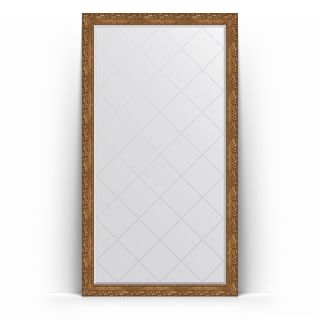 Зеркало напольное с гравировкой в багетной раме 110x200 Evoform EXCLUSIVE-G FLOOR BY 6352 виньетка бронзовая