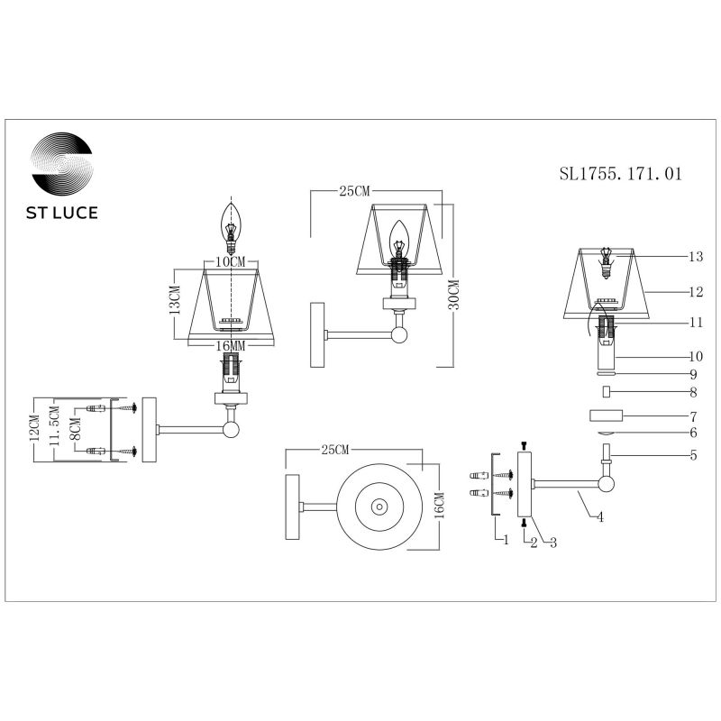 Бра ST Luce VIORE SL1755.171.01