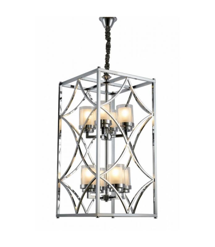 Подвесная люстра Lumina Deco Quadrato LDP 1223-8 CHR фото 1