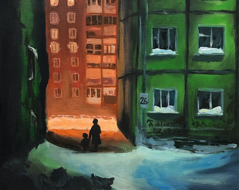 Картина "Что-то на грустном русском" Анна Ботвина
