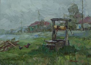 Картина "утренний туман" Вилков Андрей
