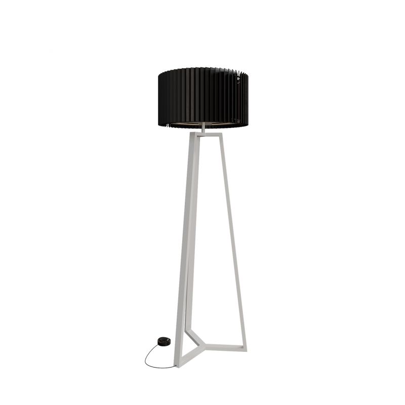 Напольный светильник Woodled Rotor Floor Lamp , дуб черный , Белый R-T-03-01