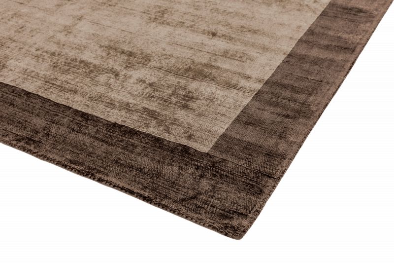 Индийский ковер из арт-шёлка Carpet «BLADE BORDER RUG» CHOCO MOCHA 200 x 290 см фото 3