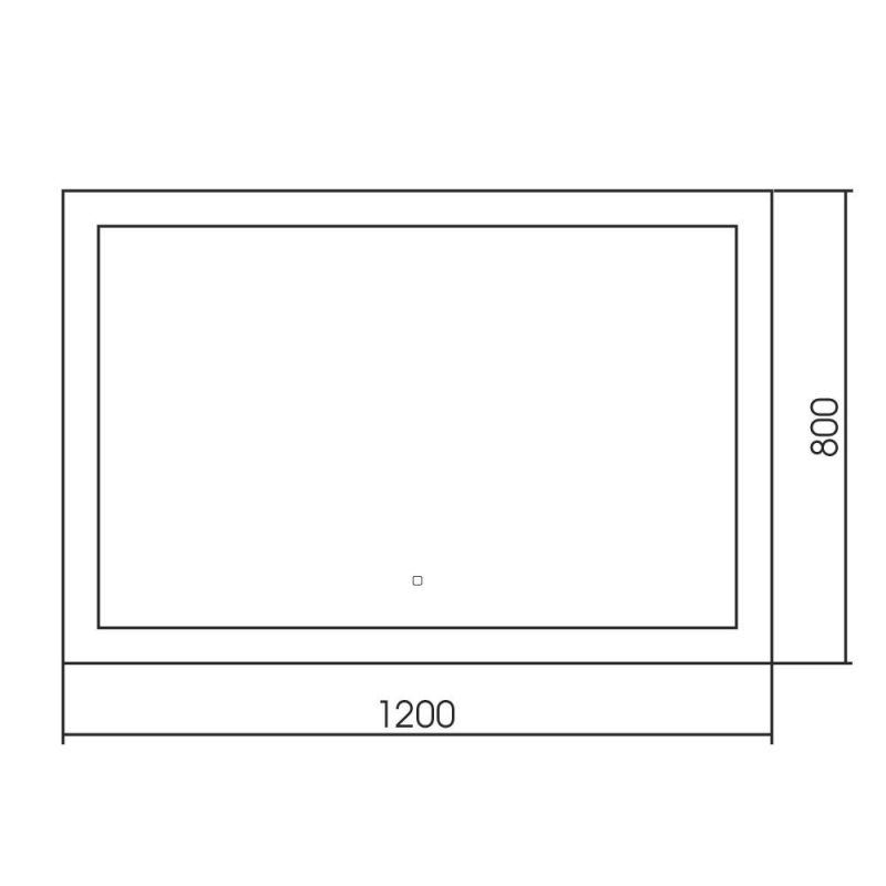 Зеркало ABBER See AG6107SXL-1.2, 120х80 см, с подсветкой