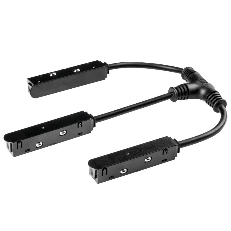 Соединитель трековый T-образный гибкий для Lightstar UNO 48V ЧЕРНЫЙ 509293 фото 2