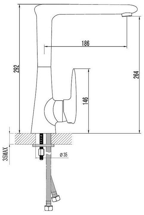 Смеситель Lemark Status LM4405C фото 4