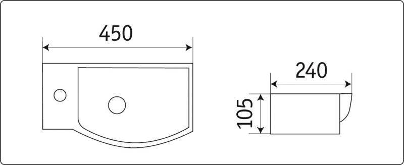 Раковина CeramaLux N 7947BR