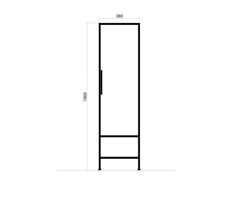 Пенал Mixline Бруклин-38 543583 дуб бунратти, 38х190 см