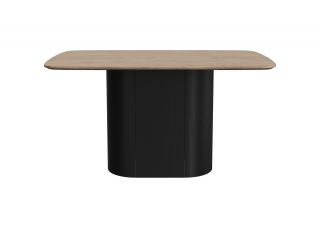 Стол обеденный Ellipsefurniture Type прямоугольный 140*90 см (натуральный дуб, черный) TYY10210220601