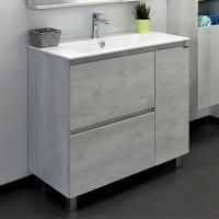 Тумба с раковиной Comforty Верона 00-00001972CF дуб белый 91
