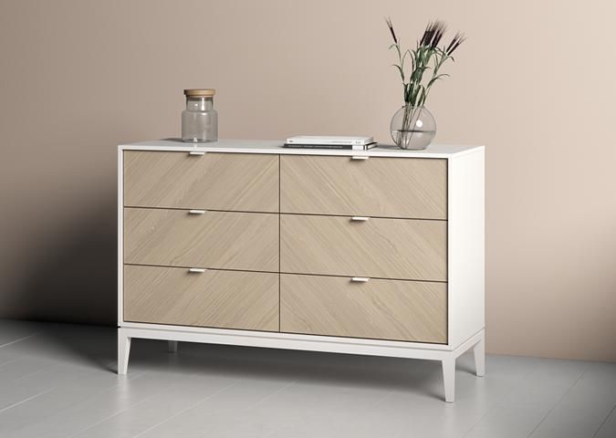 Комод Ellipsefurniture Fjord 6 ящиков (белый) FJ010101040101