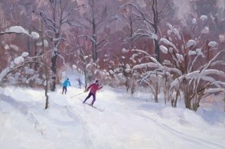 Картина "В парке" Сергей Пантелеев