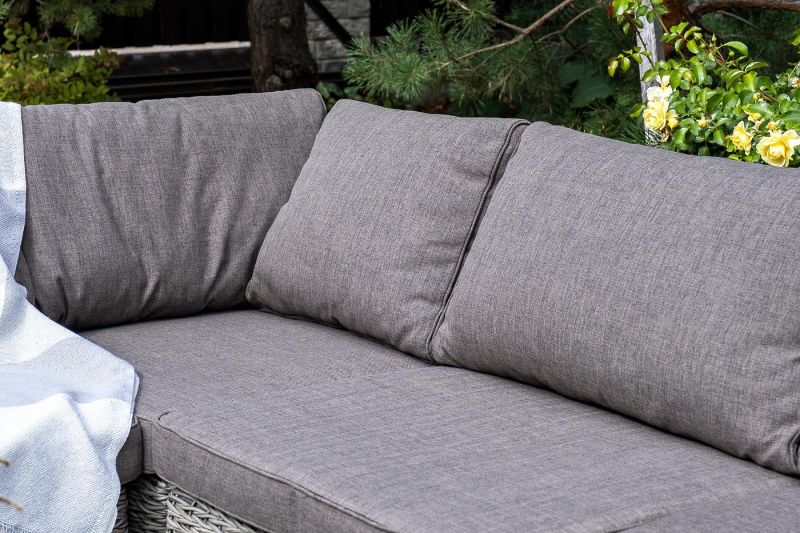 Модуль диванный угловой с подушками (гиацинт), цвет серый Лунго 4sis BD-2591979