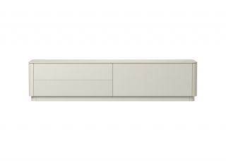 Тумба Ellipsefurniture Tammi под ТВ 2 ящика откидная дверь (молочный) TM010203130101