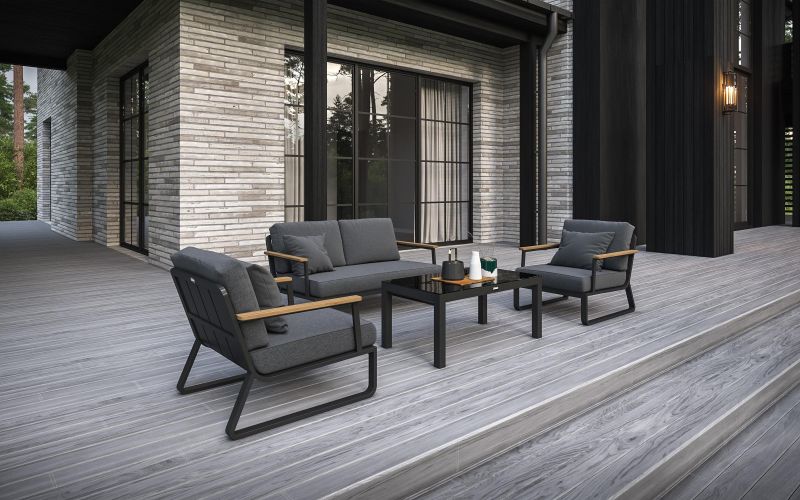 Лаунж зона Gardenini Premium Voglie (диван двухместный, кресло, кофейный столик) BD-3121401 фото 14