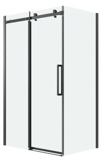 Душевой уголок Grossman Classic 120.K33.04.1010.21.00, 100х100 см, профиль черный матовый, стекло прозрачное