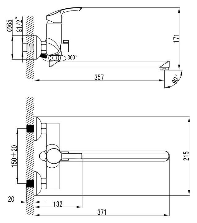 Смеситель Lemark plus Strike LM1151C