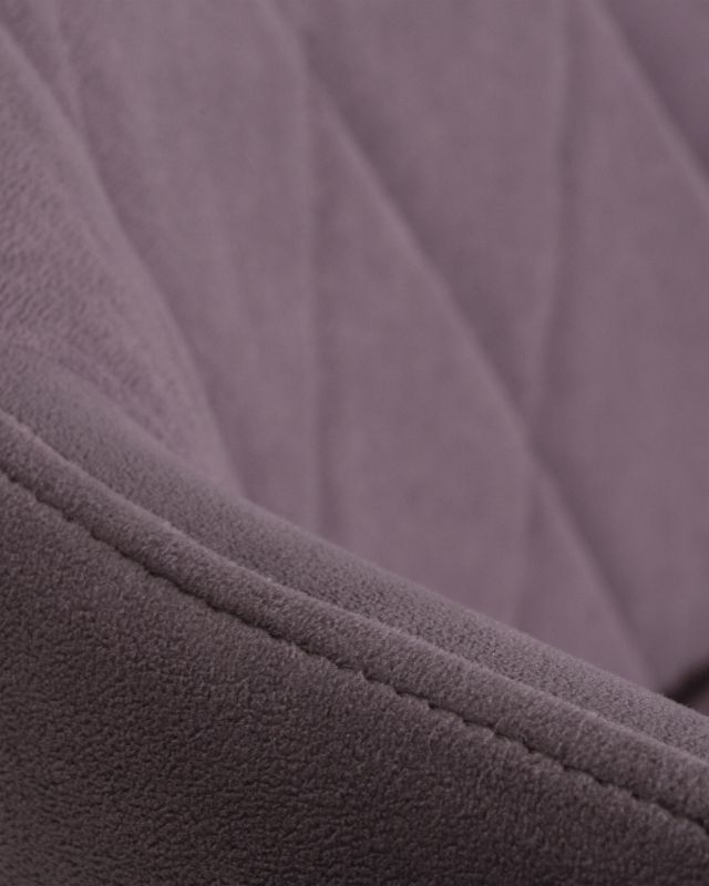 Обеденный стул Dobrin 13-03 DOBRIN ROBY, цвет сиденья Catania Lavender велюр, цвет основания черный муар
