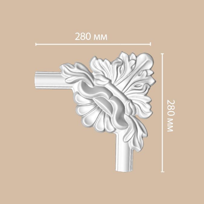 Угол Decomaster DP-8032D (280*280*25мм) фото 1